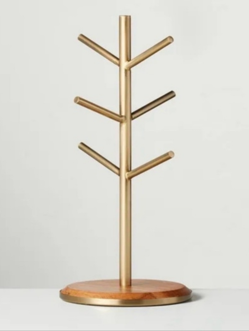 Hearth & Hand with Magnolia Wood & Brass Mug Tree